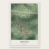 Bolton, Mississippi map print, the full design