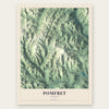 Pomfret, Vermont map print, the full design