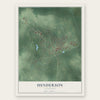 Henderson, Tennessee map print, the full design