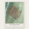 Palisades Park, New Jersey map print, the full design