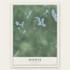 Halifax, Massachusetts map print, the full design