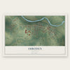 Imboden, Arkansas map print, the full design