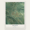 Granite, Oregon map print, the full design