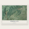 Hobson City, Alabama map print, the full design