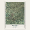 Ruidoso, New Mexico map print, the full design