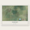 Elkhart, Illinois map print, the full design