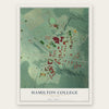 Hamilton College, New York map print, the full design
