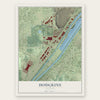 Hodgkins, Illinois map print, the full design