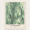 St. Johnsbury, Vermont map print, the full design