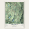 Prospect, Connecticut map print, the full design