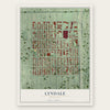 Lyndale, Minnesota map print, the full design