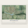 Mantorville, Minnesota map print, the full design