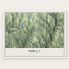 Dimock, Pennsylvania map print, the full design