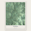 Napoli, New York map print, the full design
