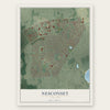 Nesconset, New York map print, the full design