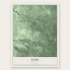 Rose, Wisconsin map print, the full design