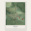 Declo, Idaho map print, the full design
