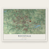 Wentzville, Missouri map print, the full design