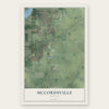 McCordsville, Indiana map print, the full design