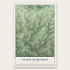 Town of Linden, Wisconsin map print, the full design
