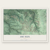 Dry Run, Ohio map print, the full design