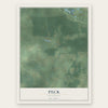 Peck, Wisconsin map print, the full design
