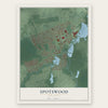 Spotswood, New Jersey map print, the full design