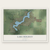 Lake Holiday, Illinois map print, the full design