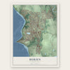 Burien, Washington map print, the full design
