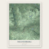 Duanesburg, New York map print, the full design