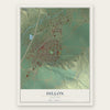 Dillon, Montana map print, the full design