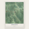 Irwinton, Georgia map print, the full design