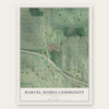Harvel Homes Community, Georgia map print, the full design