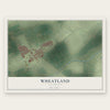 Wheatland, California map print, the full design