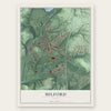 Milford, Ohio map print, the full design