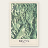 Grafton, Vermont map print, the full design