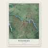 Woodbury, New Jersey map print, the full design