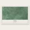 Vera, Oklahoma map print, the full design