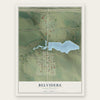Belvidere, South Dakota map print, the full design