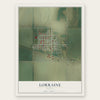 Lorraine, Kansas map print, the full design
