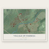 Village of Fishkill, New York map print, the full design