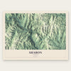 Sharon, Vermont map print, the full design