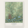 LaSalle, Illinois map print, the full design