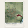 Spring Green, Wisconsin map print, the full design