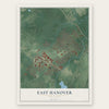 East Hanover, New Jersey map print, the full design