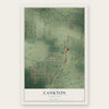 Cankton, Louisiana map print, the full design