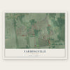 Farmingville, New York map print, the full design