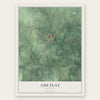 Ash Flat, Arkansas map print, the full design