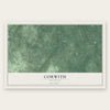 Corwith, Michigan map print, the full design