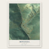 Bonanza, Colorado map print, the full design